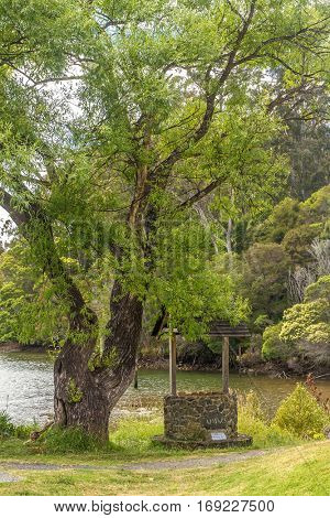 view of Kerikeri, Bay of Islands, New Zealand.