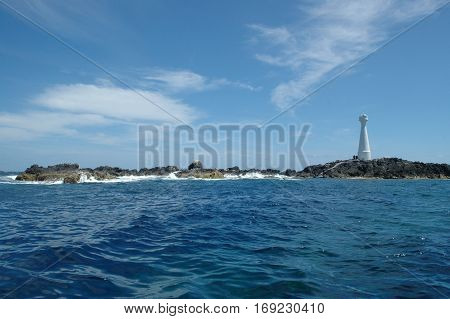 Landscape of the islands of Formigas, Azores, Portugal