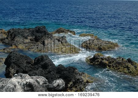 Landscape of the islanders of Formigas, Azores, Portugal