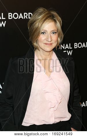 NEW YORK-JAN 4: Actress Edie Falco attends the National Board of Review Gala at Cipriani Wall Street in New York on January 4, 2017.