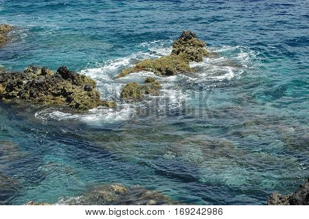 Landscape of the islanders of Formigas, Azores, Portugal