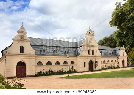 Grange buildings in Bad Muskau Park, Germany