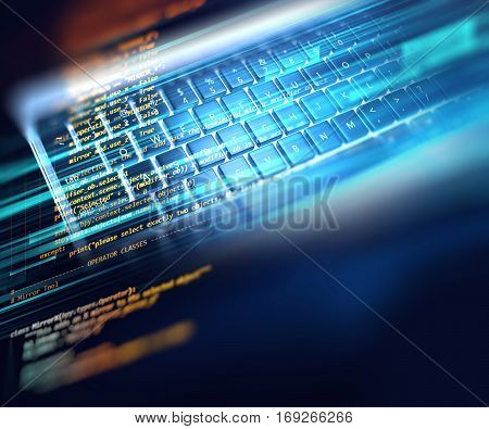 Programming Code Abstract Technology Background Of Software Developer And  Computer Script