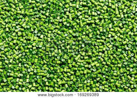 green plastic resin ( Masterbatch ) for background