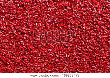 red plastic resin ( Masterbatch ) for background