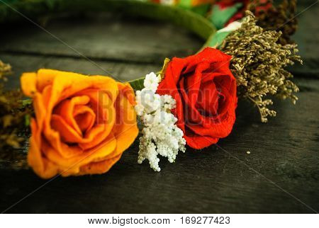 Diadem roses bouquet Flowers colorful and beauty