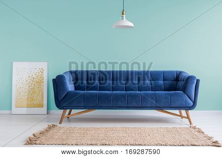 Mint Living Room With Sofa