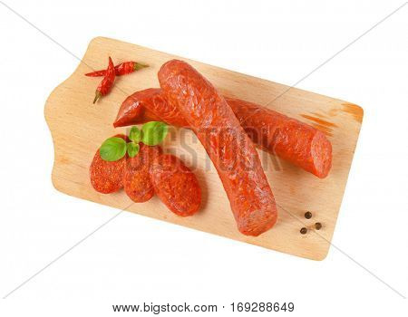 Csabai kolbasz - Hungarian smoked pork sausages spiced with paprika