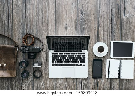 Hipster Freelance Photographer