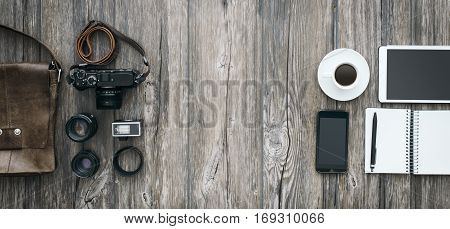 Hipster Freelance Photographer