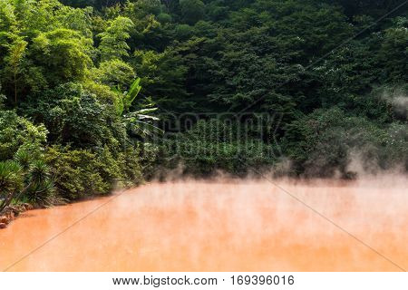 Blood pond hell in Beppu