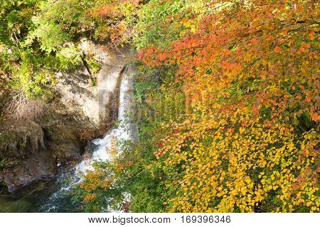Waterfall in Naruko canyon