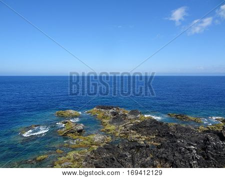 Landscape of the islanders of Formigas, Azores, Portugal
