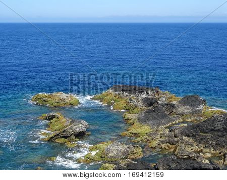 Landscape of the islanders of Formigas, Azores, Portugal