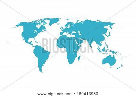 Worldmap vector template. World map for infographic