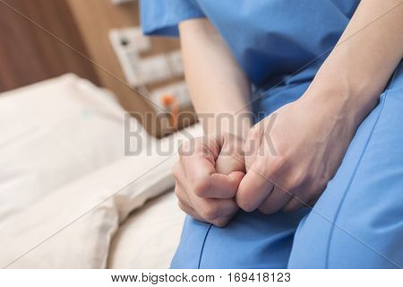Hospital patient hands hope