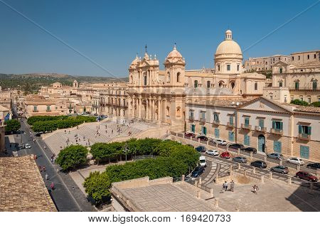 Noto Cathedral Is A Roman Catholic Cathedral In Noto In Sicily