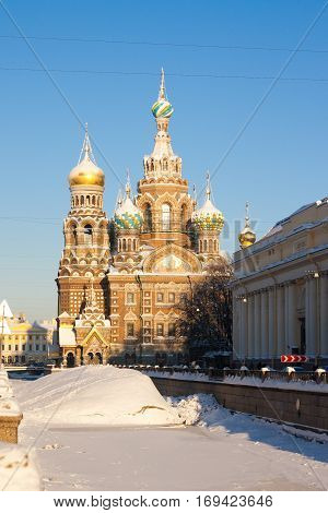 Church of savior on Spilled Blood in St. Petersburg Russia.
