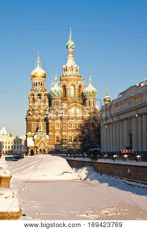 Church of savior on Spilled Blood in St. Petersburg Russia.