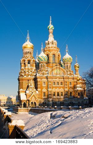 Church of savior on Spilled Blood in St. Petersburg Russia.