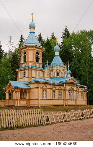 Gethsemane monastery on Valaam Island Russia Karelia