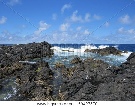 Landscape of the islanders of Formigas, Azores, Portugal
