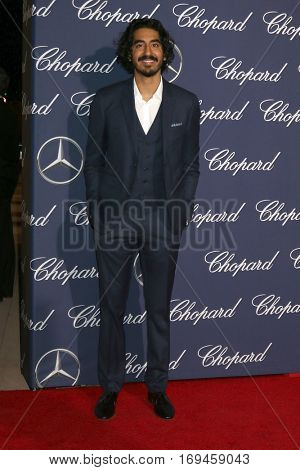 PALM SPRINGS - JAN 2:  Dev Patel at the Palm Springs International FIlm Festival Gala at Palm Springs Convention Center on January 2, 2017 in Palm Springs, CA