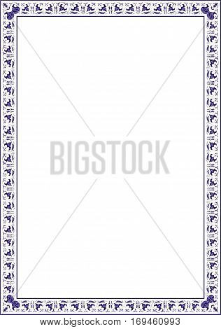 Certificats Frame blank template for a certificate or diploma