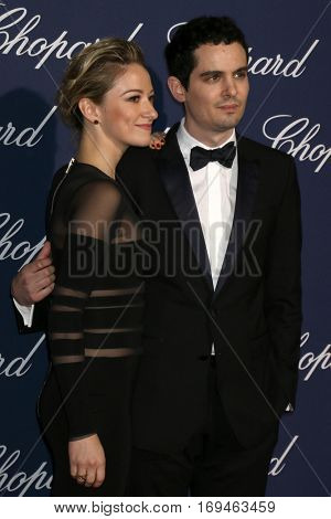 PALM SPRINGS - JAN 2:  Olivia Hamilton, Damien Chazelle at the Palm Springs International FIlm Festival Gala at Palm Springs Convention Center on January 2, 2017 in Palm Springs, CA