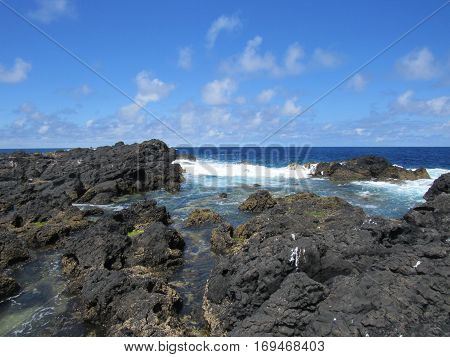 Landscape of the islanders of Formigas, Azores, Portugal