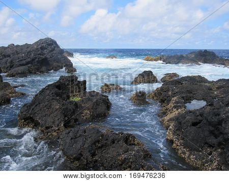 Landscape of the islanders of Formigas, Azores, Portugal