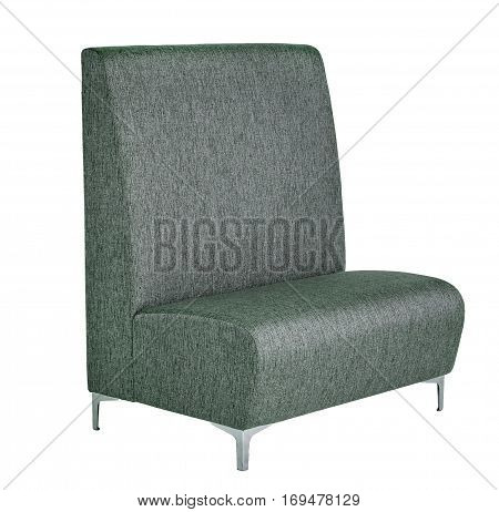 Furniture sofa on a white background isolated leather