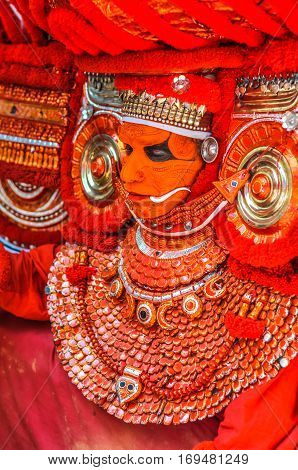 Dancer In Mask In Kerala