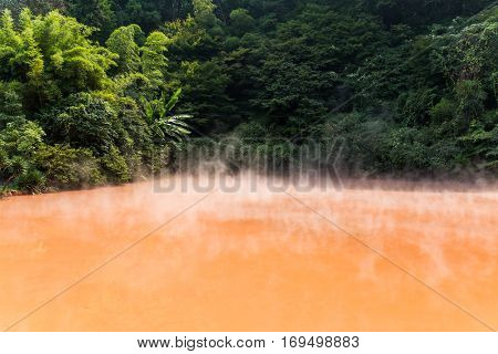 Blood pond hell in Beppu