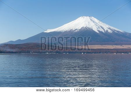 Mt. Fuji with Lake Yamanaka