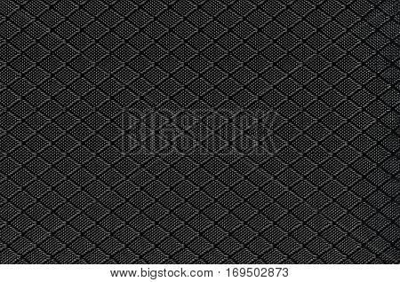 Black Nylon Fabric Background Texture Large Detailed Textured Horizontal Macro Closeup Pattern Textile Copy Space