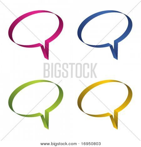 vector comic bubbles