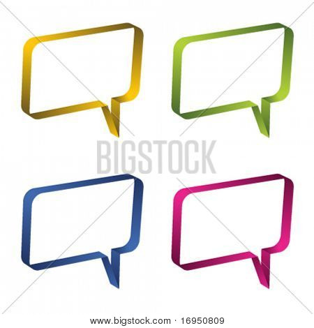 vector comic bubbles