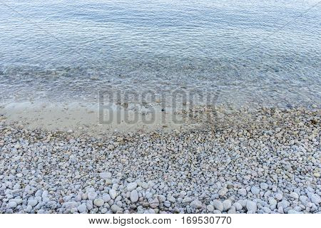 Mediterranean seaside on the island of Ibiza in Spain, holiday and summer scene