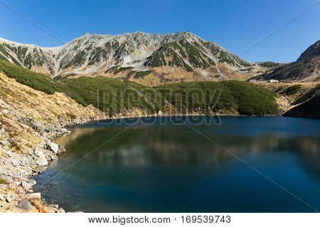 Mikurigaike pond in the Tateyama
