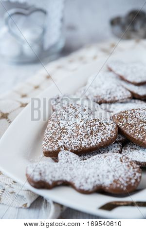 Delicious and crunchy freshy baked gingerbread cookies