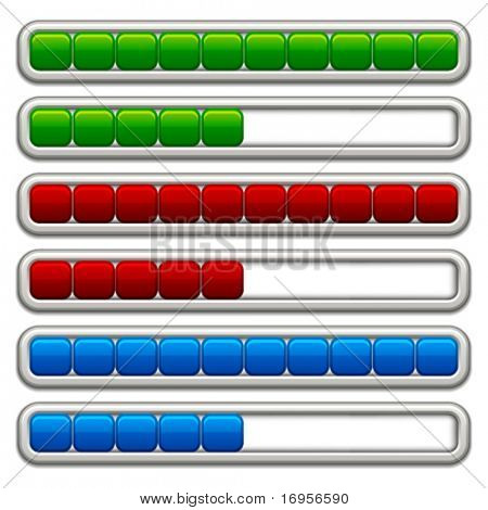 vector progress bars
