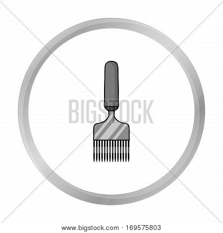 Uncapping fork icon in monochrome style isolated on white background. Apiary symbol vector illustration