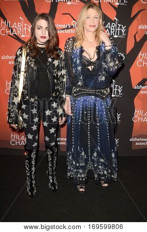 LOS ANGELES - OCT 15:  Frances Bean Cobain, Courtney Love at the 5th Annual Hilarity for Charity Variety Show: Seth Rogen's Halloween at Hollywood Palladium, on October 15, 2016 in Los Angeles, CA