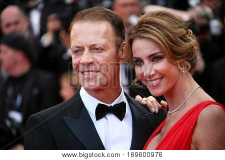 Cannes, France - 12 MAY 2016: Rocco Siffredi and Rozsa Tassi attend the screening of 'Money Monster' at the annual 69th Cannes Film Festival.