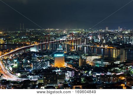 Kitakyushu cityscape in japan