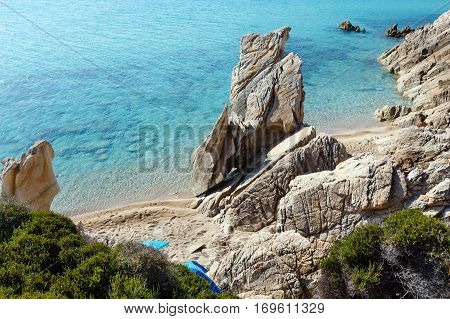 Summer Sithonia Rocky Coast, Greece.