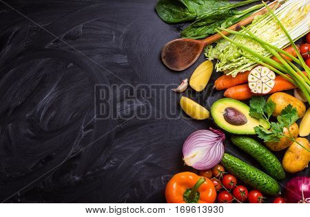 Food Frame With Vegetables