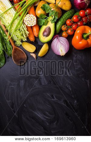 Food Frame With Vegetables