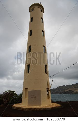 The Nawiliwili Lighthouse on Ninini Point Kauai Hawaii